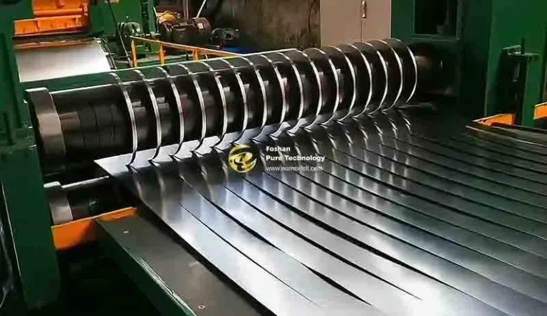 Steel coil slitting line