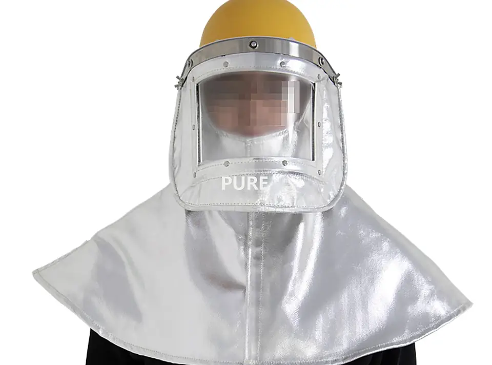 Aluminized heat protective hood